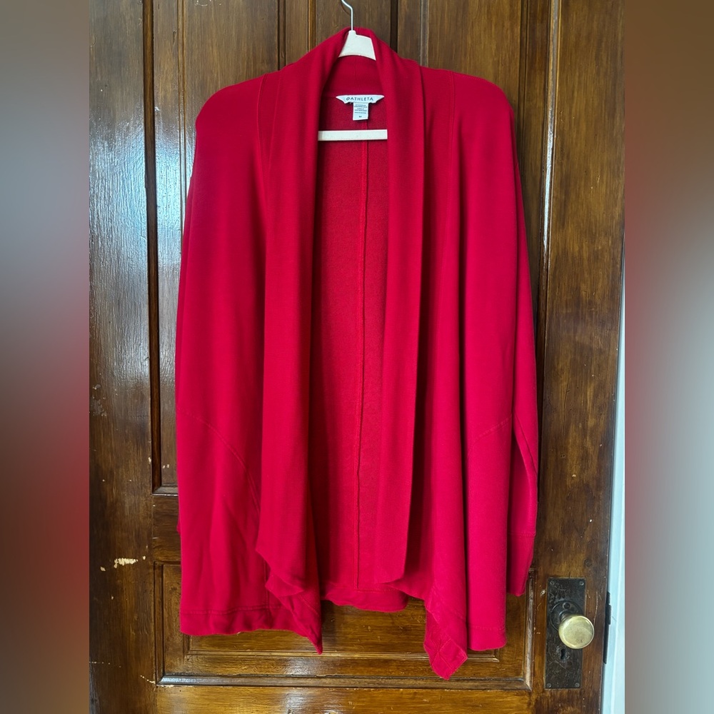 Athleta Red Stretch Cardigan